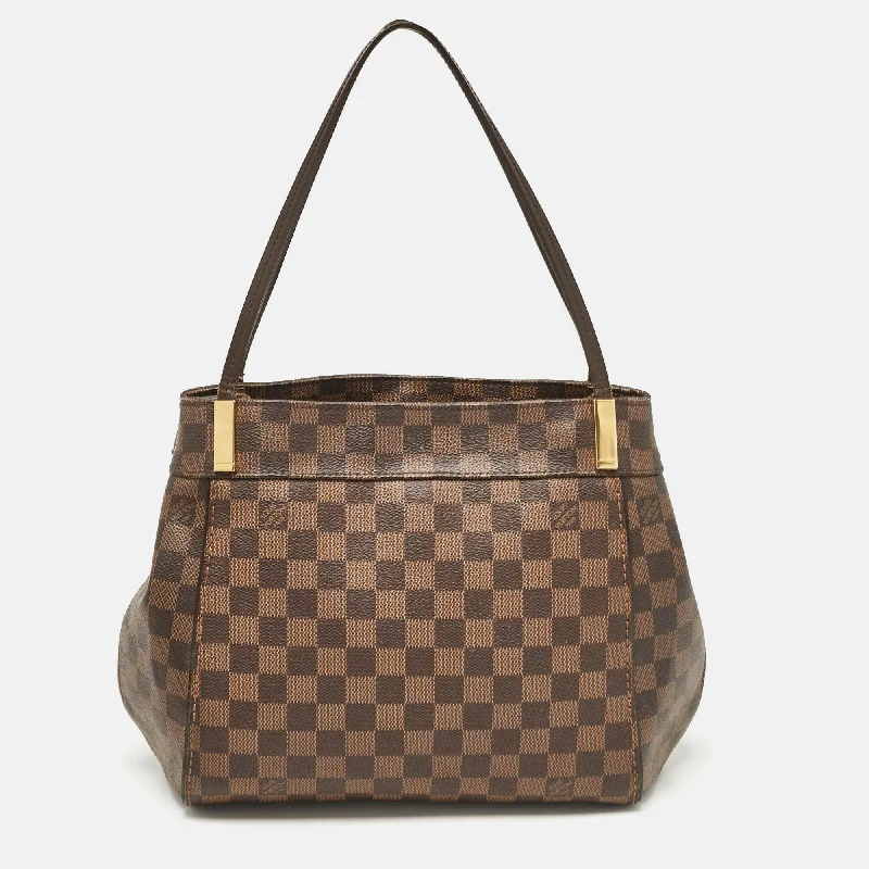 Reversible shoulder bags offering two chic looks -Louis Vuitton Damier Ebene Canvas And Leather Marylebone Pm Bag