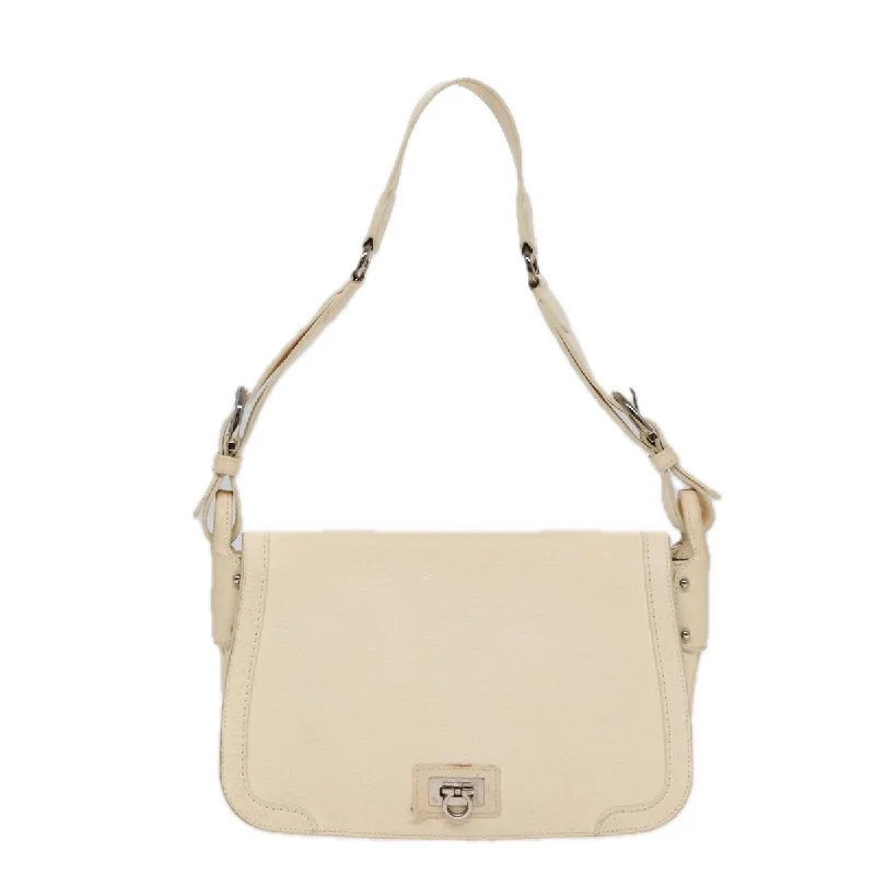 Shoulder bags with sleek hardware for sophistication -Salvatore Ferragamo Gancini  Leather Shoulder Bag (Pre-Owned)