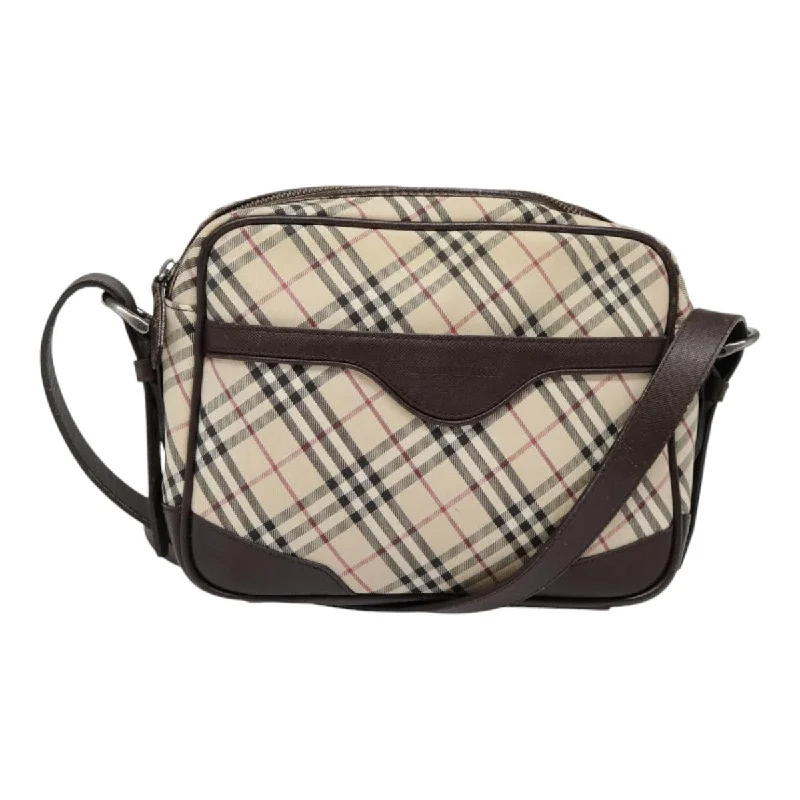 Shoulder bags with vegan suede for softness -Burberry Nova Check  Canvas Shoulder Bag (Pre-Owned)