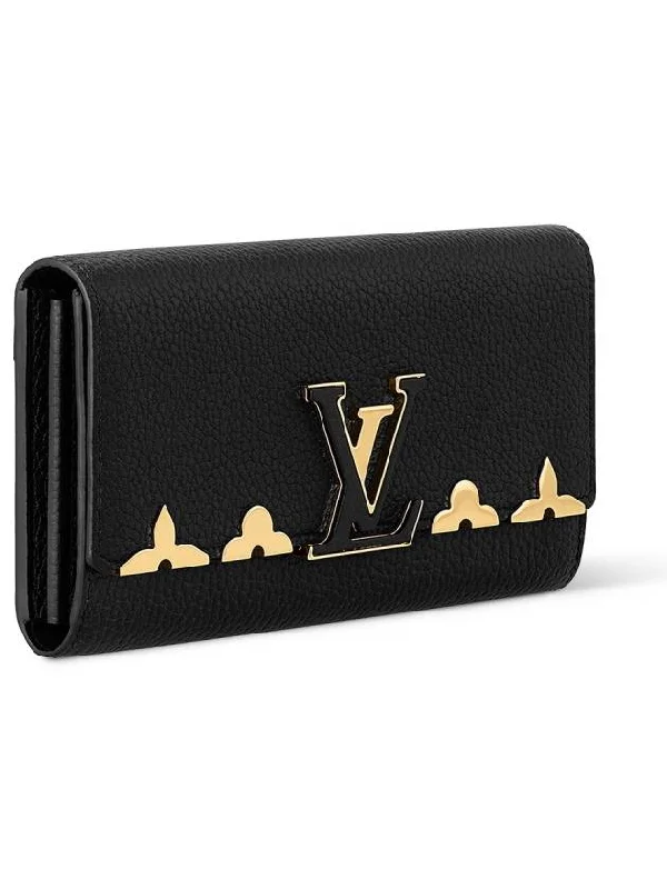 Capucine long wallet black