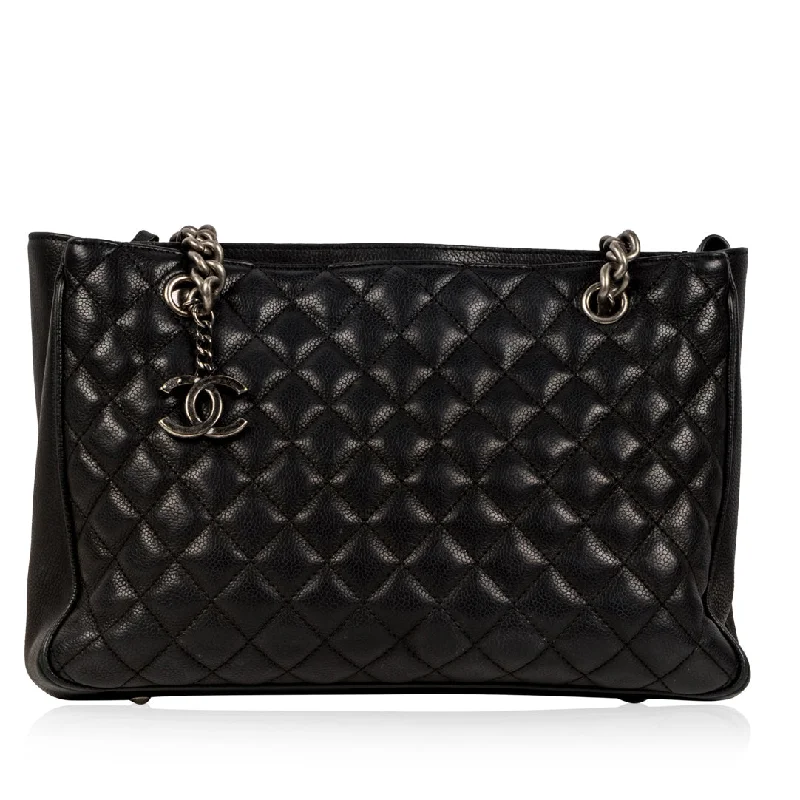 Chain Tote - Black - Caviar