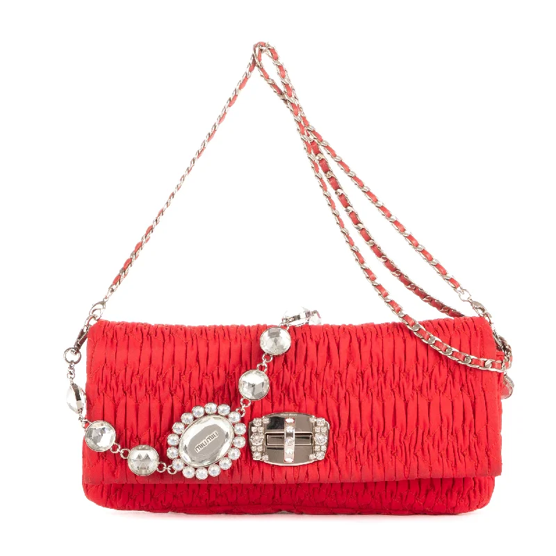 Shoulder bags with retro logos for charm -Iconic Crystal Cloqué