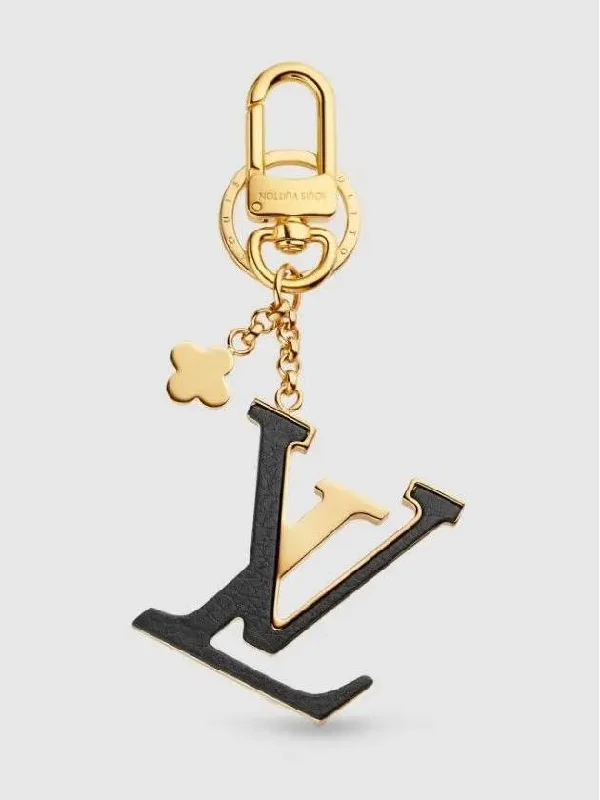 Capucine Bag Charm Key Holder Black