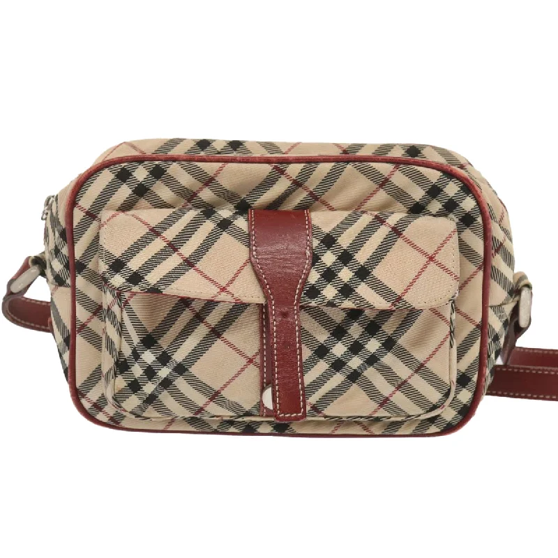 Shoulder bags with soft leather for luxury -Burberry Nova Check  Canvas Shoulder Bag (Pre-Owned)