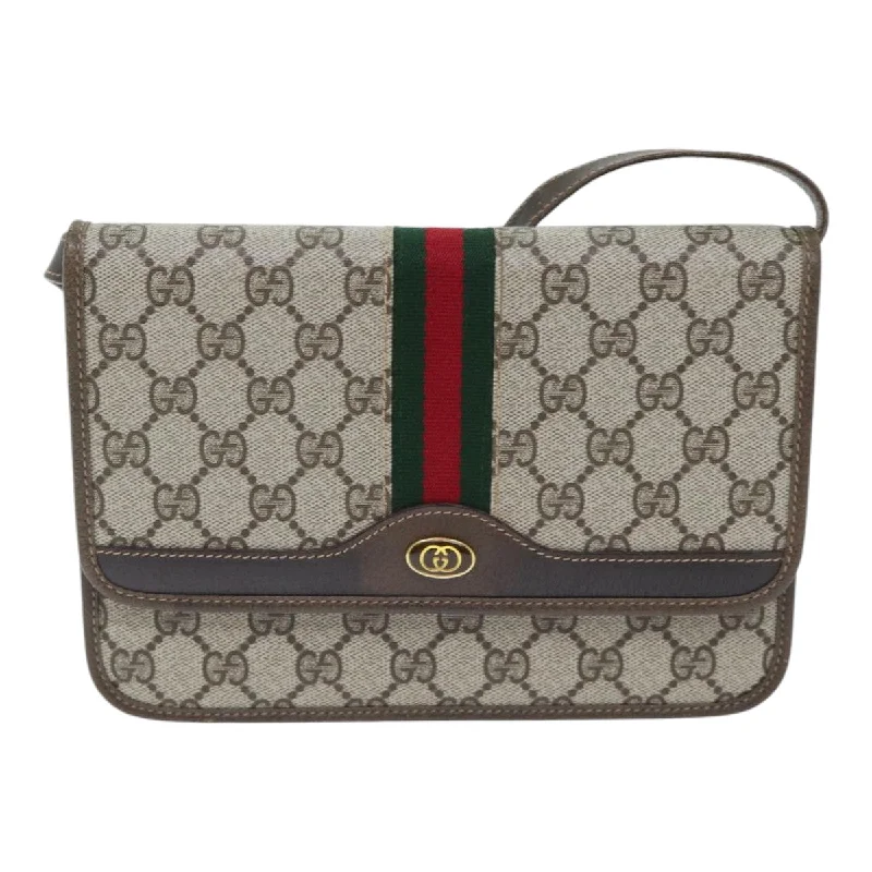 Shoulder bags with compact designs for portability -Gucci Gg Canvas  Canvas Shoulder Bag (Pre-Owned)