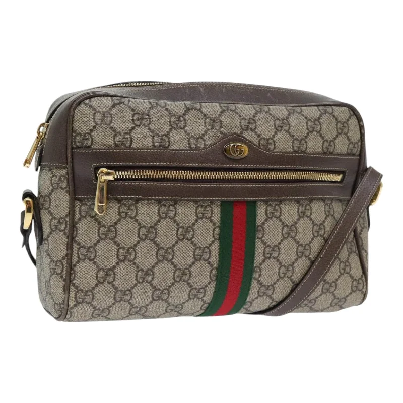 Shoulder bags with neutral leather for elegance -Gucci Ophidia  Canvas Shoulder Bag (Pre-Owned)