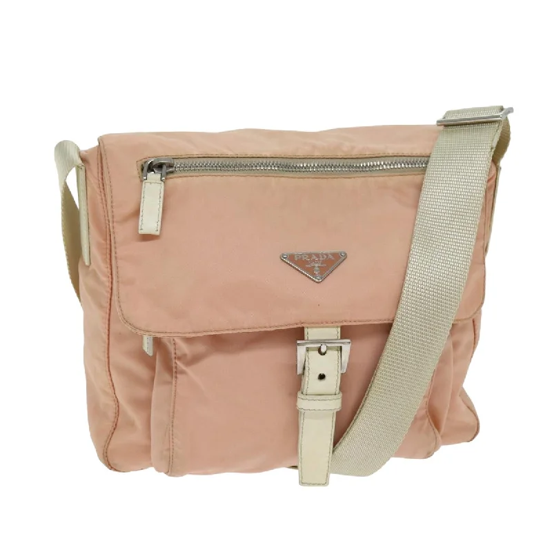 Shoulder bags with eco-friendly bamboo accents -Prada Tessuto  Synthetic Shoulder Bag (Pre-Owned)