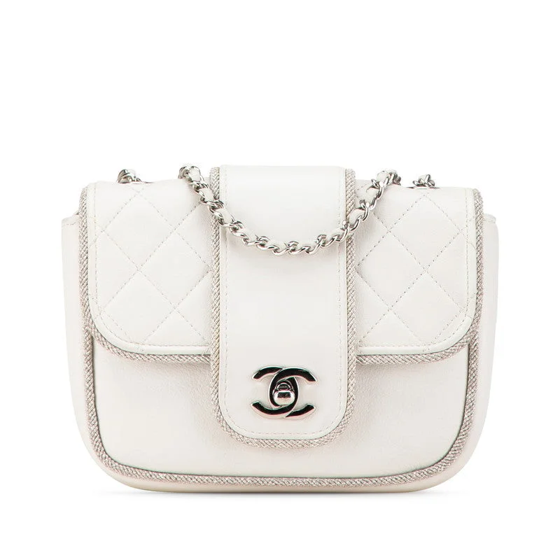 Shoulder bags with sturdy bases for support -Chanel Matelasse Coco Mark Chain Shoulder Bag