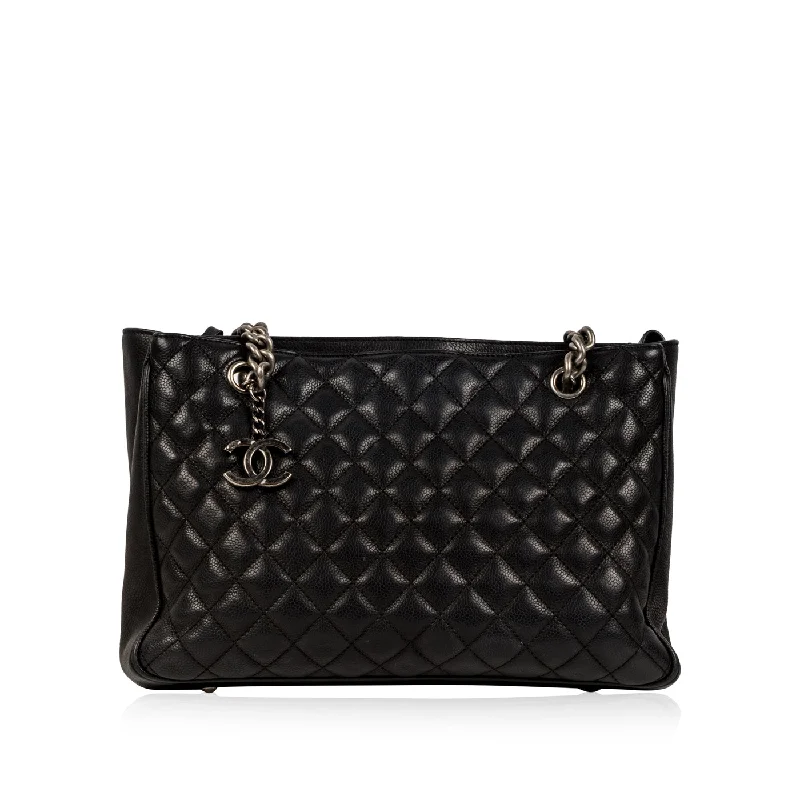 Chain Tote - Black - Caviar