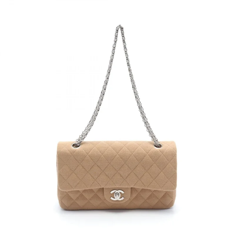 Shoulder bags with sleek zippers for closure -Chanel 2.55 Matelasse Cotton Jersey Shoulder Bag