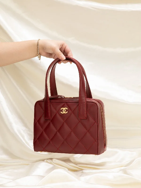 Chanel Quilted Bowler Bag