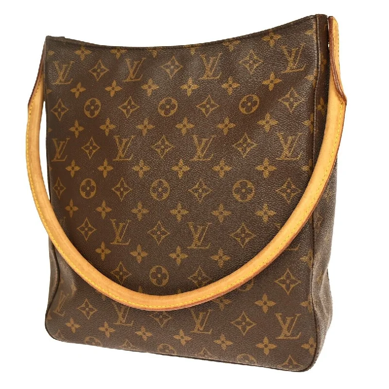 Reversible shoulder bags offering two chic looks -Louis Vuitton Looping Gm  Canvas Shoulder Bag (Pre-Owned)