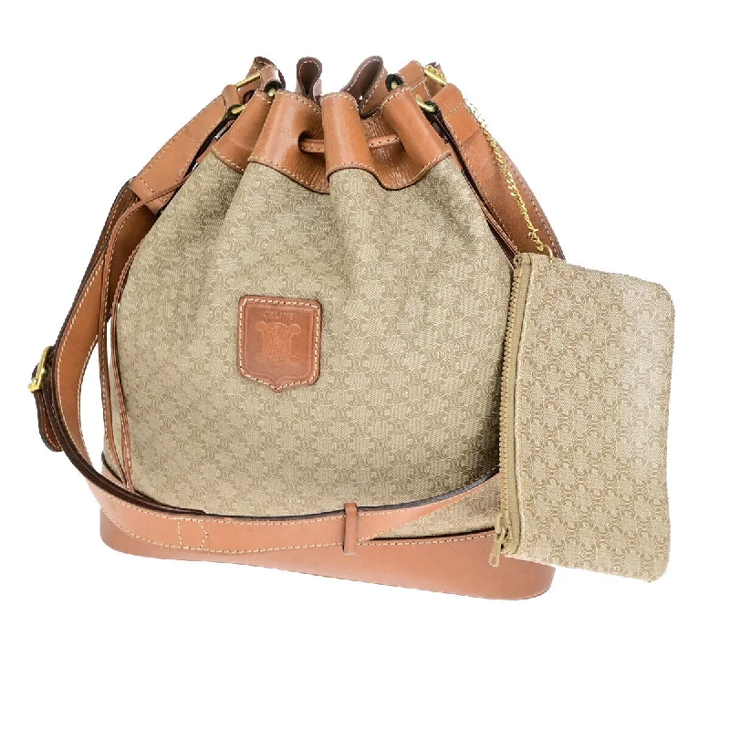 Shoulder bags with sleek silhouettes for fashion -Céline Macadam  Canvas Shoulder Bag (Pre-Owned)