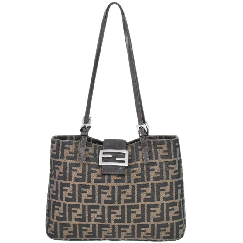 Shoulder bags with abstract art for uniqueness -Fendi Mamma Baguette  Canvas Shoulder Bag (Pre-Owned)