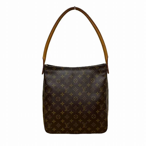 Shoulder bags with bright accents for pop -Louis Vuitton Looping GM Monogram Shoulder Bag