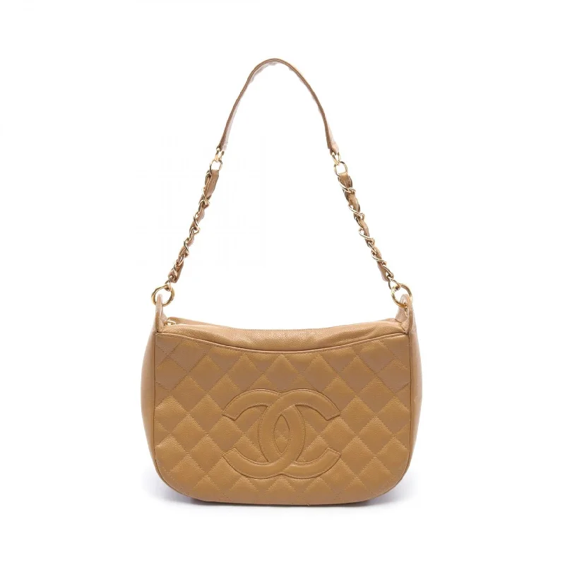 Shoulder bags with vintage clasps for nostalgia -Chanel Caviar Matelasse Shoulder Bag