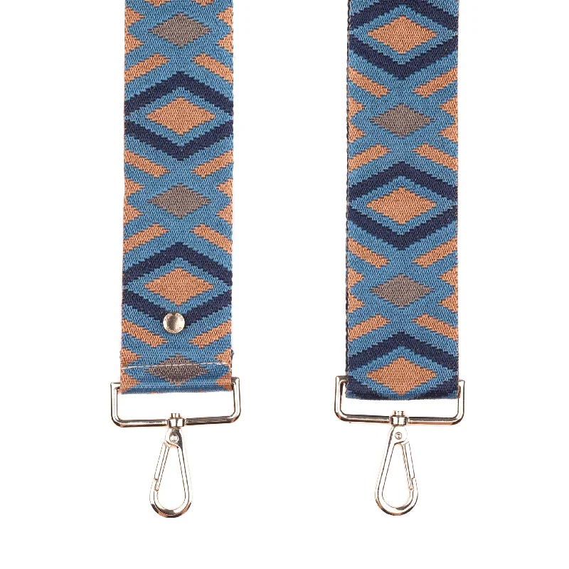 Strap Blue & Tan Diamond