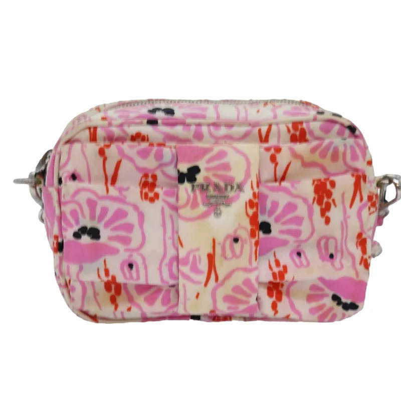 Shoulder bags with tropical leaves for summer -Prada Ribbon  Synthetic Shoulder Bag (Pre-Owned)