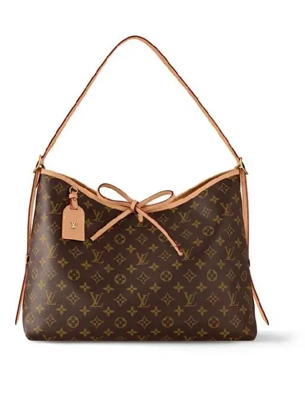 Carryall MM Monogram Shoulder Bag Brown