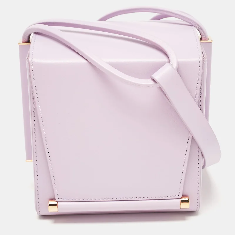 Insulated shoulder bags for keeping items cool -Roksanda Light Purple Leather Box Shoulder Bag