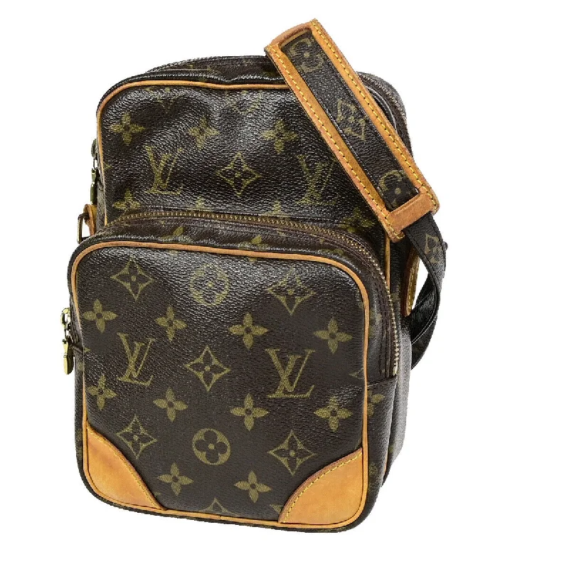 Shoulder bags with hidden pockets for security -Louis Vuitton Amazon  Canvas Shoulder Bag (Pre-Owned)