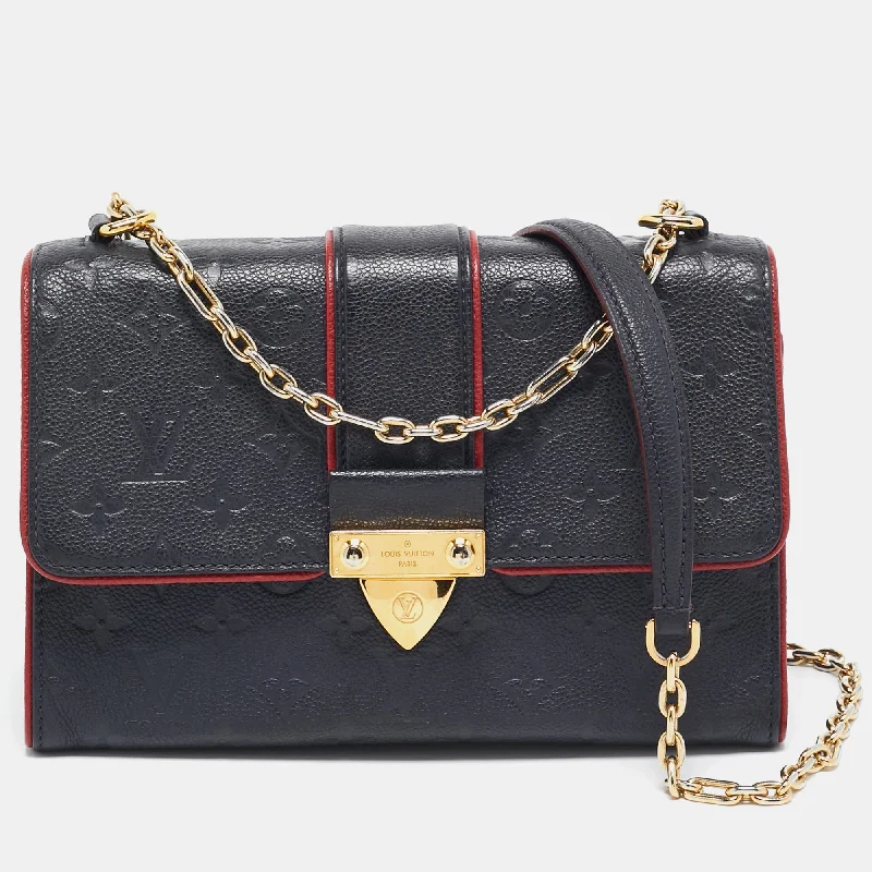 Shoulder bags with sleek black for elegance -Louis Vuitton Marine Rouge Monogram Empreinte Leather Saint Sulpice Pm Bag