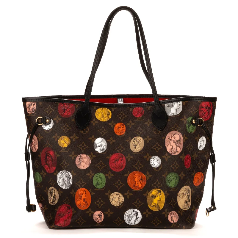 Shoulder bags with floral embroidery for detail -Ltd. Ed. Fornasetti Neverfull MM