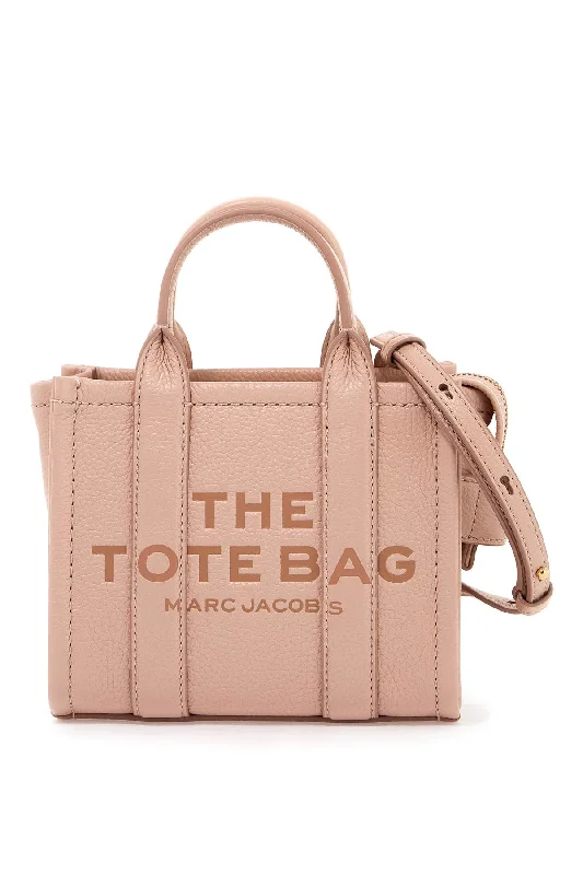 Cotton shoulder bags for lightweight casual wear -Marc Jacobs The Leather Mini Tote Bag