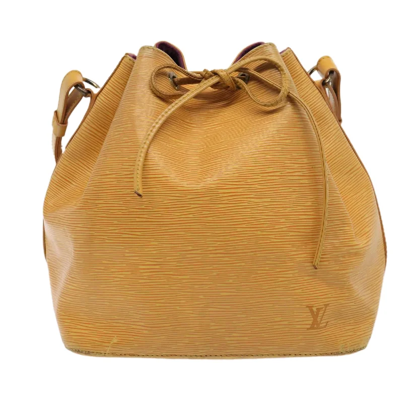 Shoulder bags with sleek silhouettes for fashion -Louis Vuitton Noé  Leather Shoulder Bag (Pre-Owned)