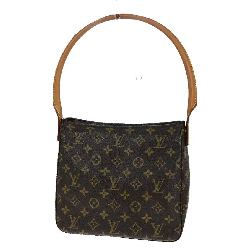 Shoulder bags with leather accents for elegance -Louis Vuitton Looping  Canvas Shoulder Bag (Pre-Owned)