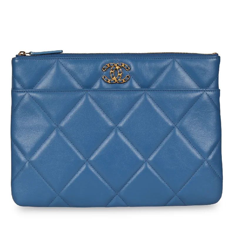 Chanel 19 Flap Clutch - Royal Blue