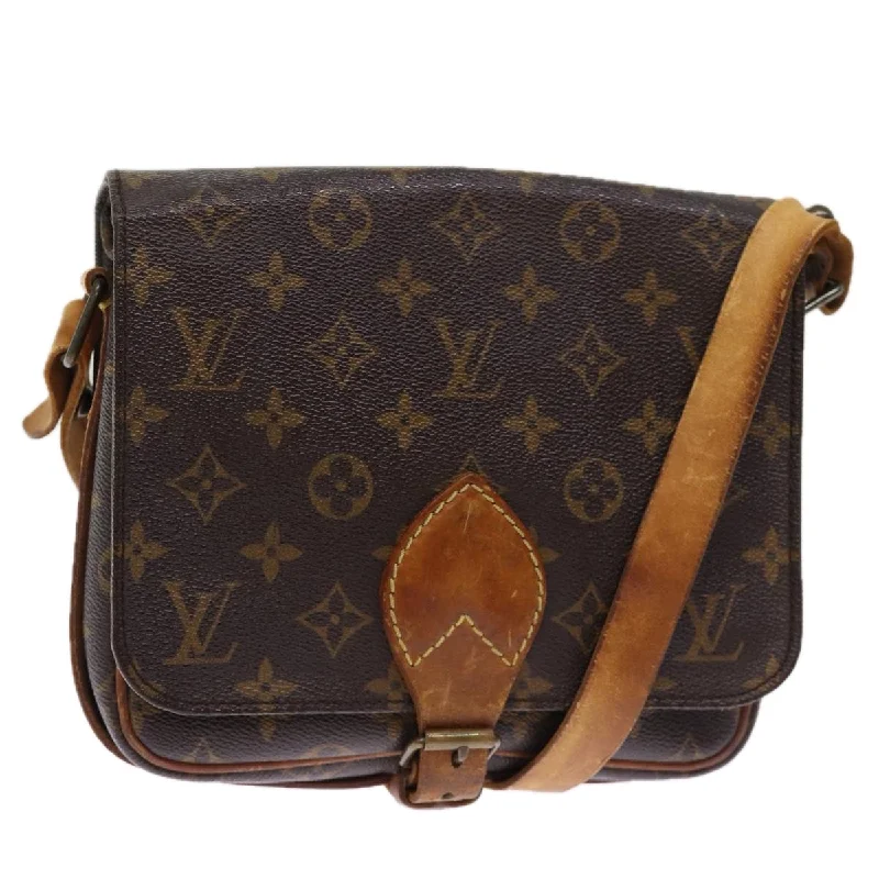 Small shoulder bags perfect for quick errands -Louis Vuitton Cartouchière  Canvas Shoulder Bag (Pre-Owned)