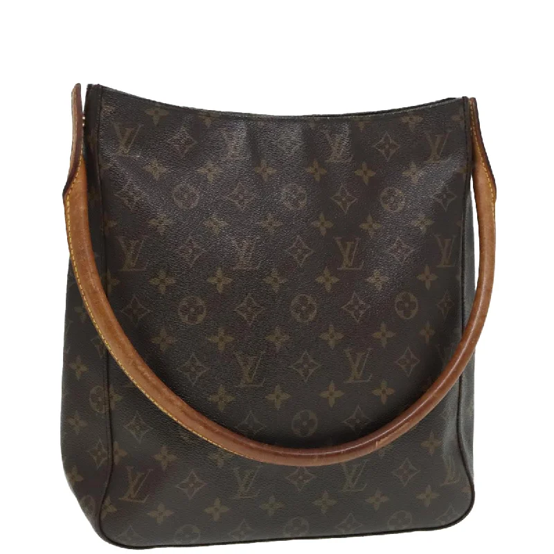 Shoulder bags with fun slogans for personality -Louis Vuitton Looping  Canvas Shoulder Bag (Pre-Owned)