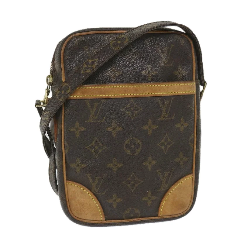 Shoulder bags with animal prints for flair -Louis Vuitton Danube  Canvas Shoulder Bag (Pre-Owned)