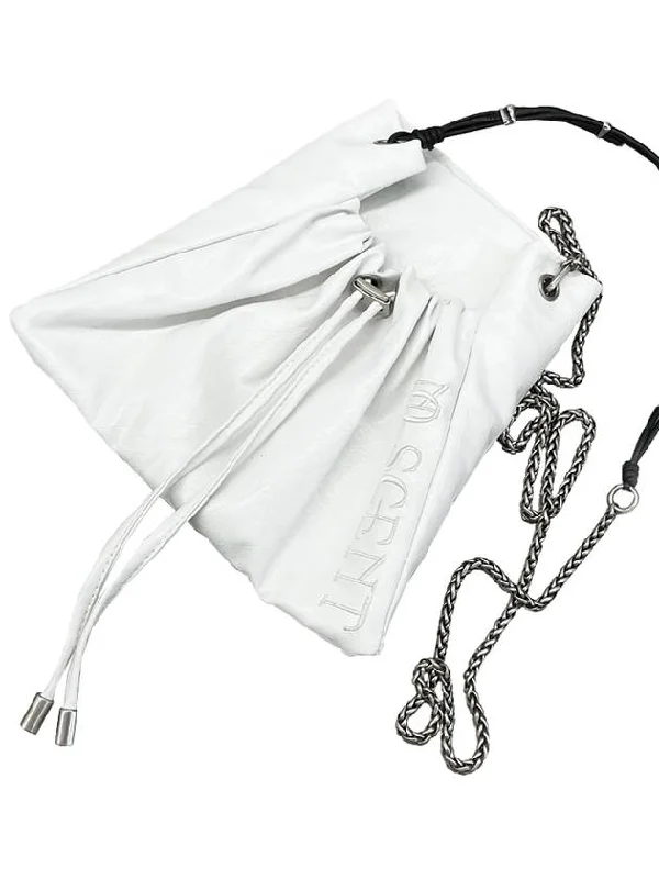 Chain Strap Mini Bag White