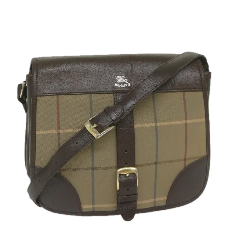 Shoulder bags with padded interiors for laptops -Burberry  Canvas Shoulder Bag (Pre-Owned)