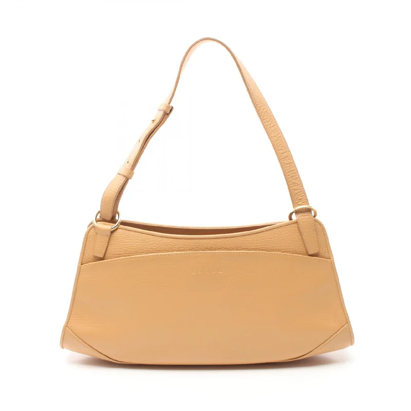 Shoulder bags with leather accents for elegance -Loewe Leather Shoulder Bag Brown