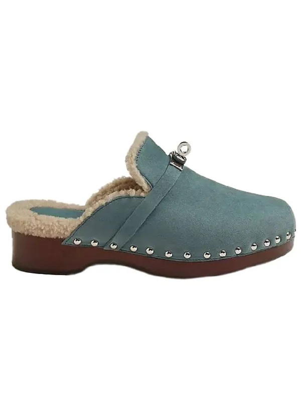 Carlotta Kelly Buckle Mule Blue Pinede