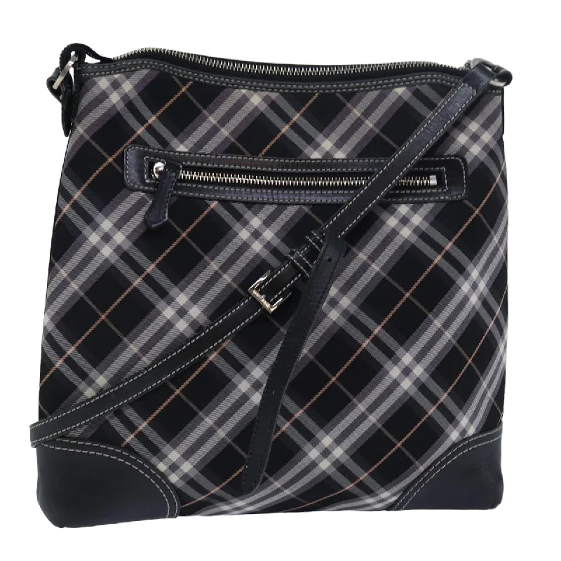 Shoulder bags with woven fabric for texture -Burberry Nova Check  Synthetic Shoulder Bag (Pre-Owned)