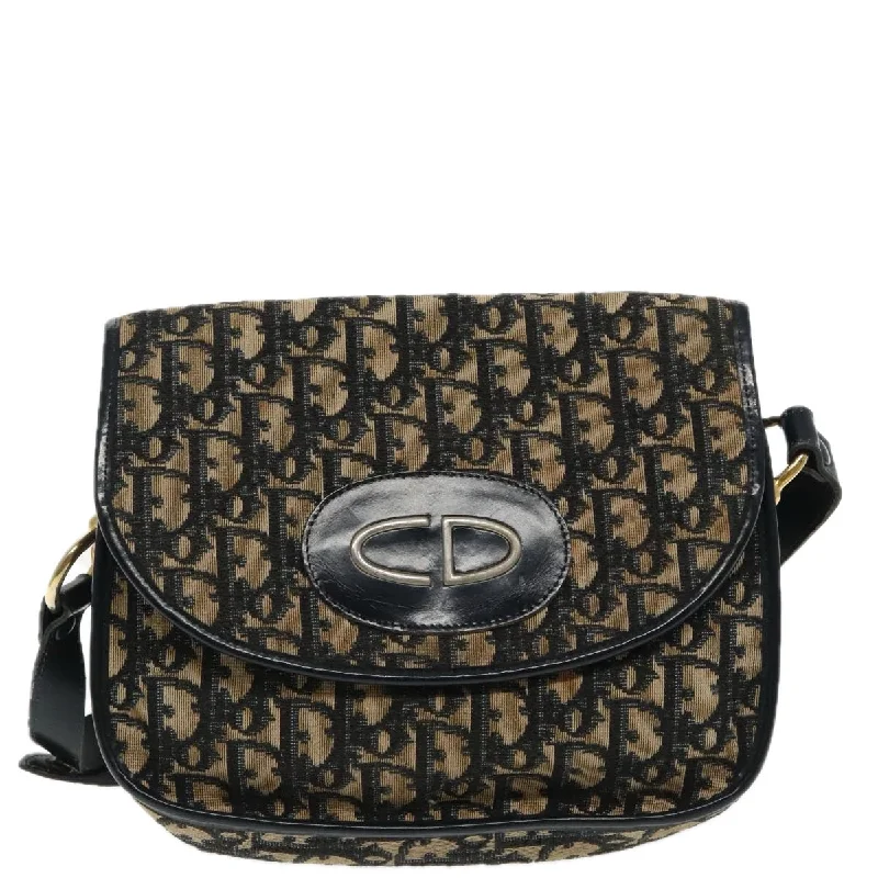 Shoulder bags with suede accents for texture -Dior Trotter  Canvas Shoulder Bag (Pre-Owned)