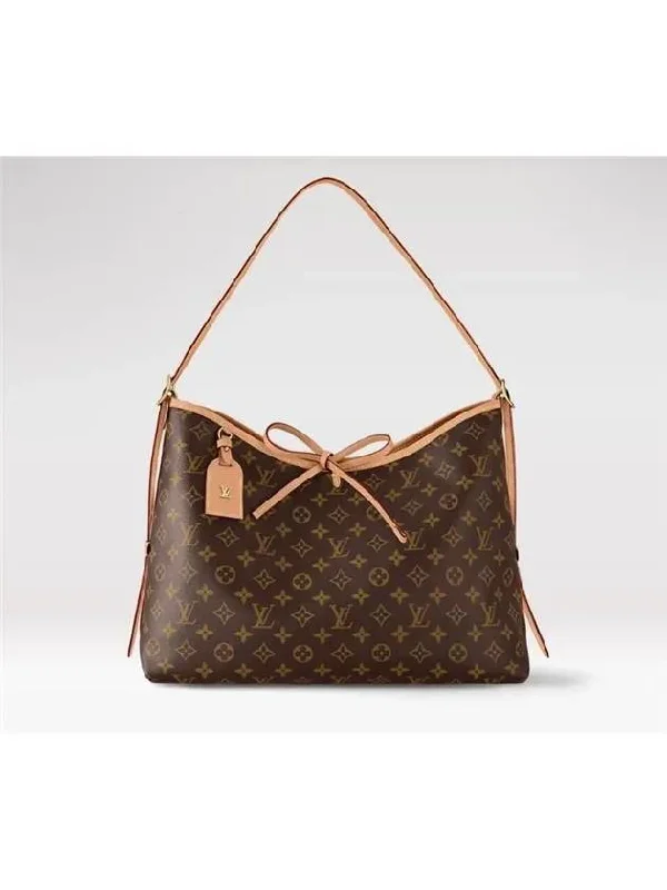 Carryall MM Monogram Shoulder Bag Brown