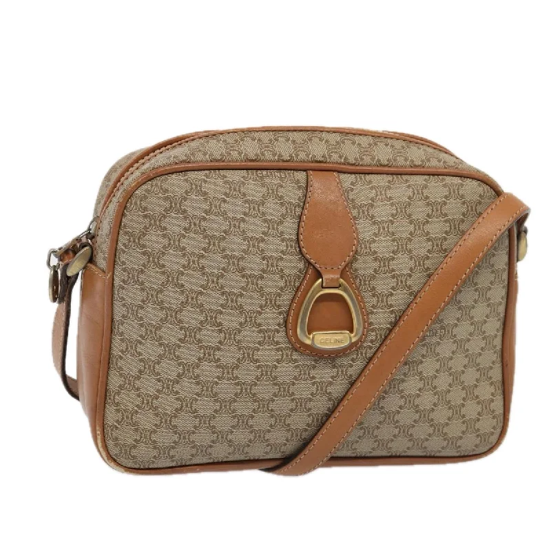 Shoulder bags with quilted leather for luxury -Céline Macadam  Canvas Shoulder Bag (Pre-Owned)