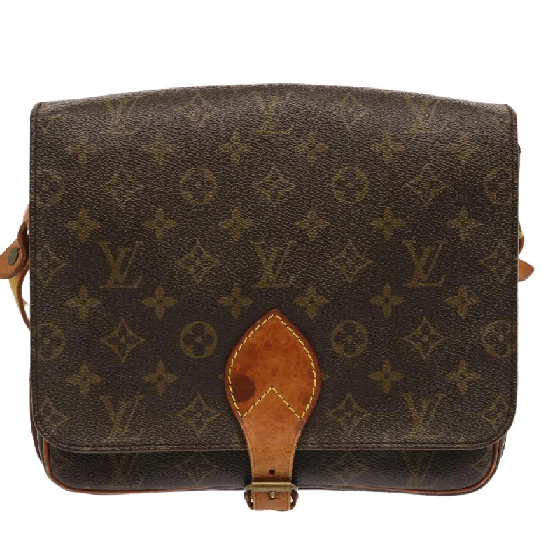 Large shoulder bags with spacious interior pockets -Louis Vuitton Cartouchiere  Canvas Shoulder Bag (Pre-Owned)