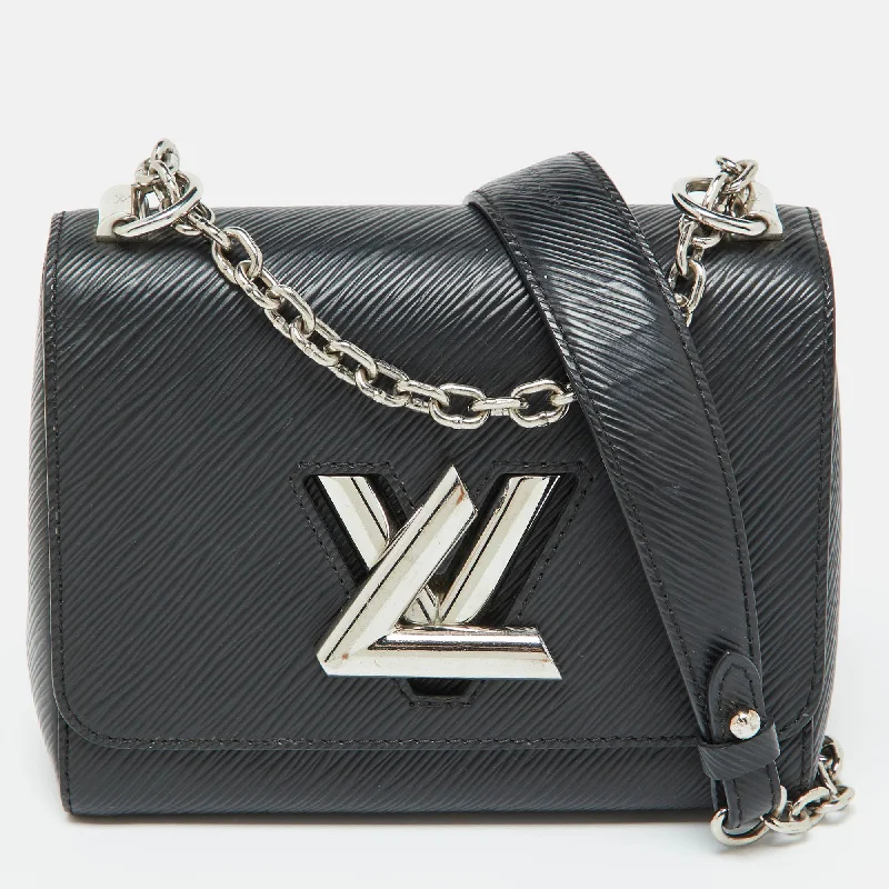 Shoulder bags with adjustable straps for comfort -Louis Vuitton Black Epi Leather Twist Pm Bag