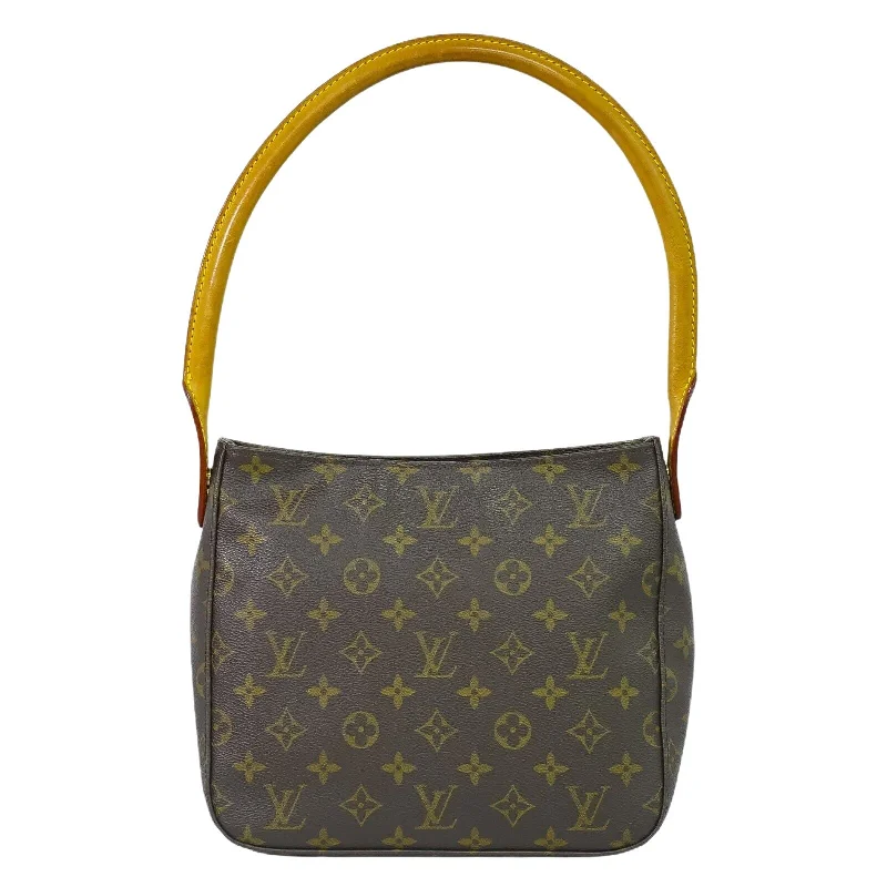 Shoulder bags with bold logos for branding -Louis Vuitton Looping  Canvas Shoulder Bag (Pre-Owned)