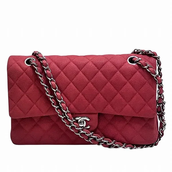 Shoulder bags with hidden pockets for security -Chanel Caviar Skin Matelasse Shoulder Bag