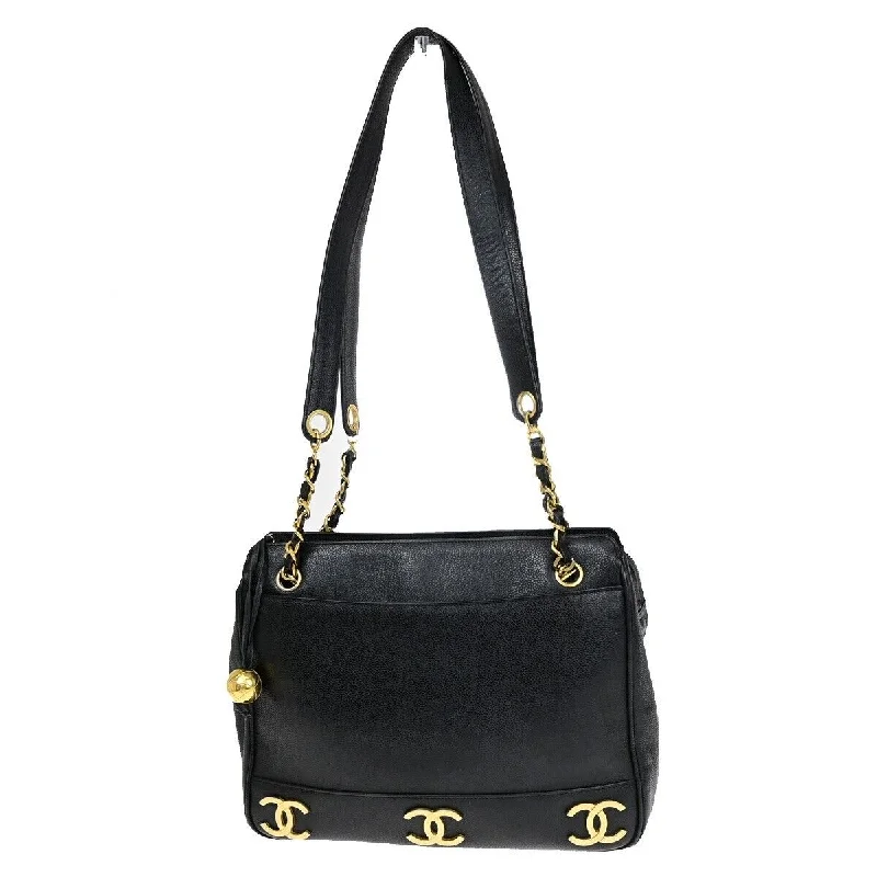 Shoulder bags with modern cutouts for style -Chanel Triple Coco  Leather Shoulder Bag (Pre-Owned)