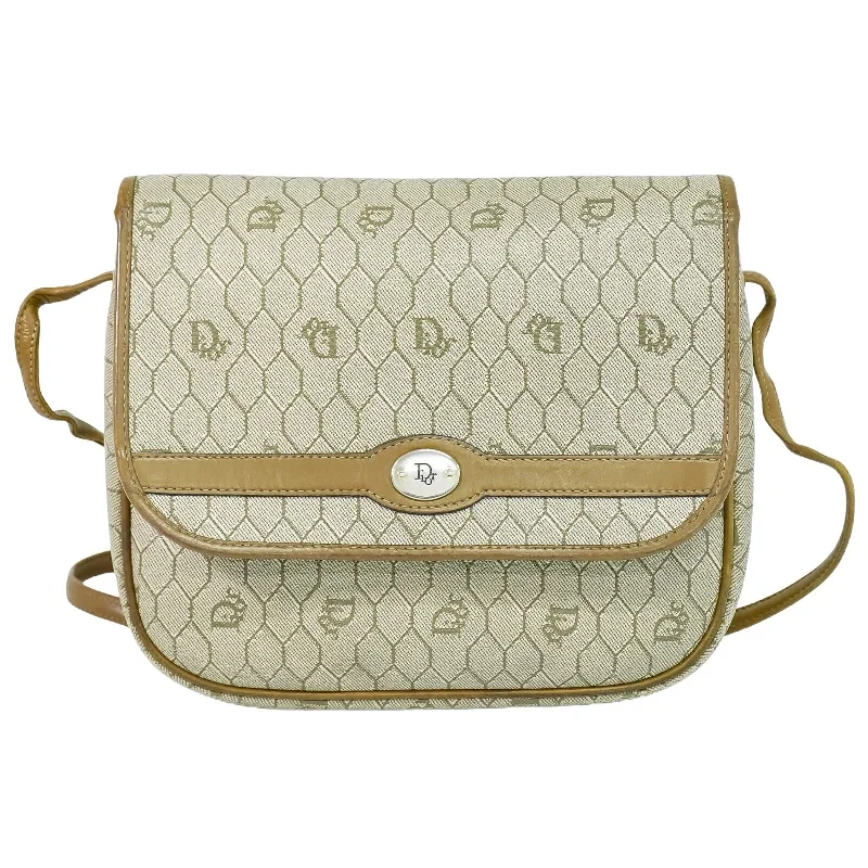 Shoulder bags with soft fabric for comfort -Dior Honeycomb  Canvas Shoulder Bag (Pre-Owned)