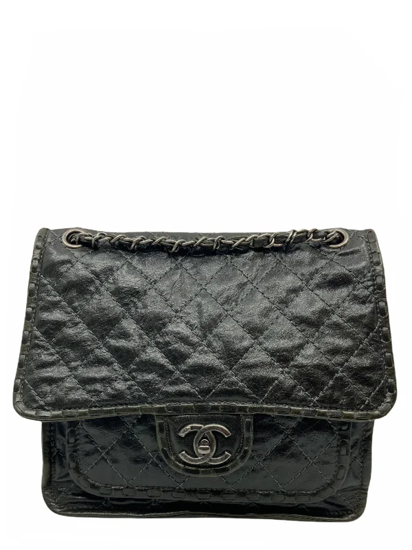 Chanel Quilted Calfskin Whipstitch Flap Bag 2015