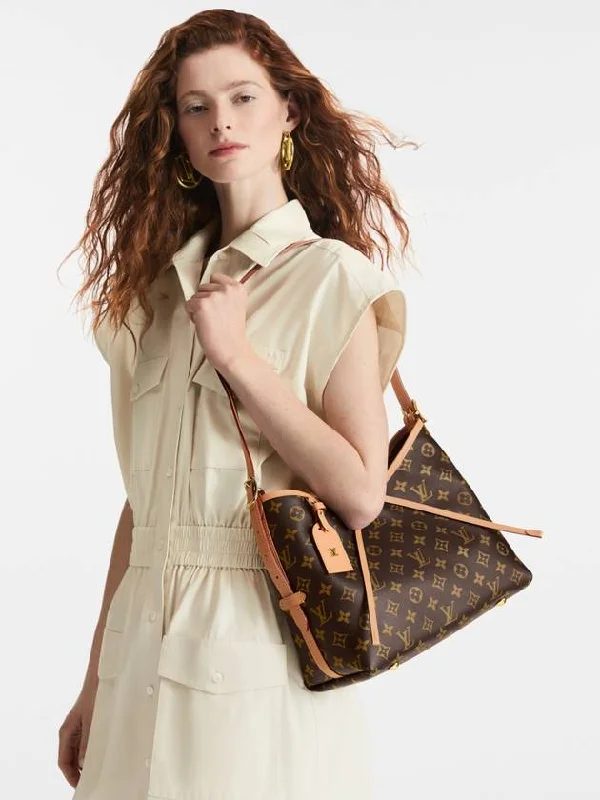 Carryall PM Monogram Shoulder Bag Brown